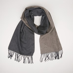 Patrick Double Scarf // Anthracite Mink 355