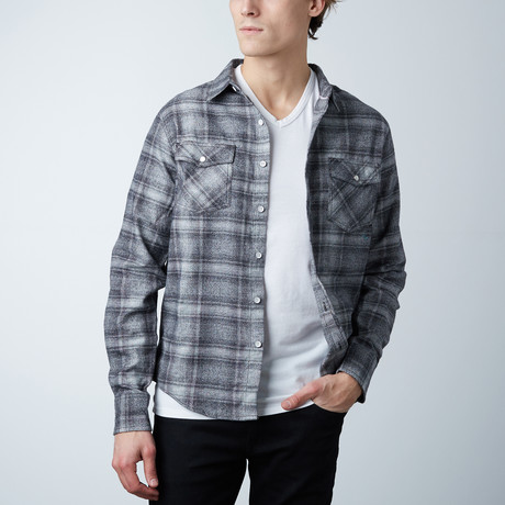 Gibson Flannel Shirt // Black (XS)