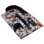 Reversible Cuff Button-Up Shirt // Multi Floral (2XL)