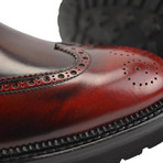 Luciano Chelsea Boot Wingtip // Polished Red (Euro: 42)