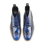 Colombo Ankle Wing Brogue // Blue (Euro: 46)