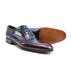 Fred // Oxford Wing Brogue // Blue + Violet (Euro: 41)