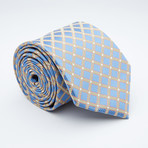 Abner Silk Tie // Baby Blue + Light Tan