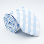 St. Lynn // Sebastian Silk Tie // Silver + Blue