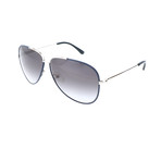 Salvatore Ferragamo // Wilkinson Sunglass // Palladium + Blue