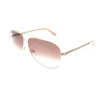 Salvatore Ferragamo // Wilkinson Sunglass // Gold + Beige