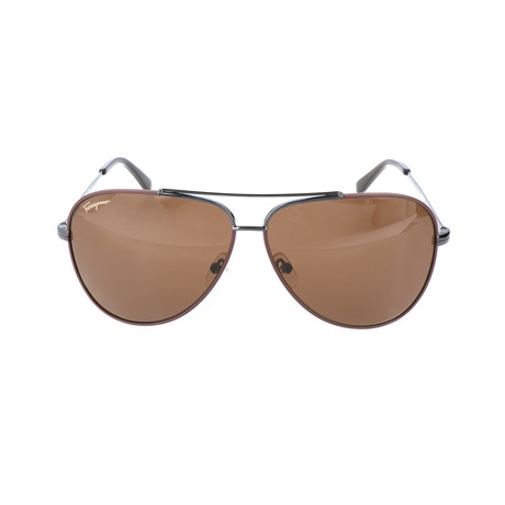 UnisexSF131S Sunglasses // Shiny Gunmetal + Cocoa