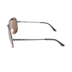 UnisexSF131S Sunglasses // Shiny Gunmetal + Cocoa