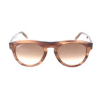 Unisex SF828S Sunglasses // Striped Brown