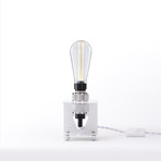 C Frame Saber LED Table Lamp (Matte White)