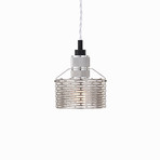 Halo Pekota Pendant // Nickle + Chrome (1 Bulb)