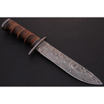 Damascus Bowie Knife // BK0031