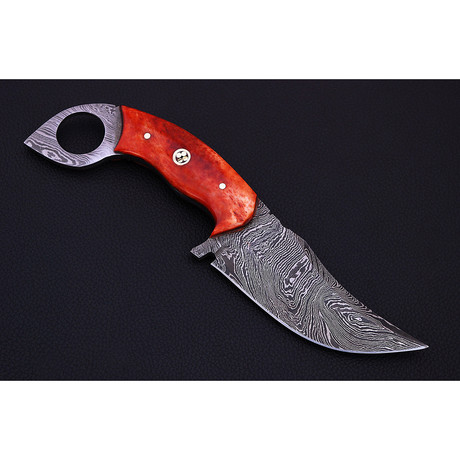 Damascus Skinner Knife // HK0144