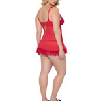 Valentine Babydoll // Red // Plus (1X/2X)