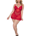 Valentine Babydoll // Red // Plus (3X/4X)