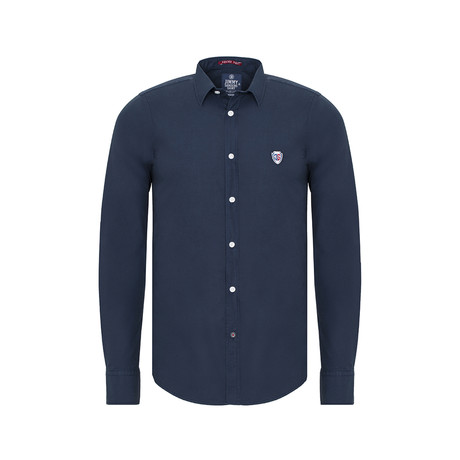 Button Up Shirt // Navy (S)