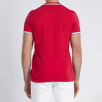 Short Sleeve Polo // Red + White Trim (S)