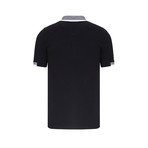 Short Sleeve Polo // Black + Gray Trim (S)