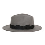 Indi Frayed Fedora // Grey (L)