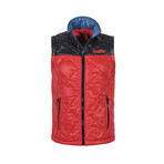 Patterned Winter Vest // Red + Black (S)
