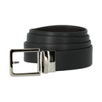 Armani Collezioni Leather Belt // Black