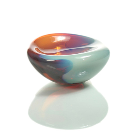 Cell Bowl // Cherry Turquoise Shiny (6"D x 4"H)