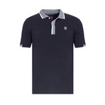 Short Sleeve Polo // Navy + Gray Trim (2XL)