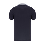 Short Sleeve Polo // Navy + Gray Trim (2XL)