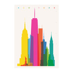 New York (16.5"W x 11.7"H)