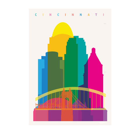 Cincinnati (16.5"W x 11.7"H)