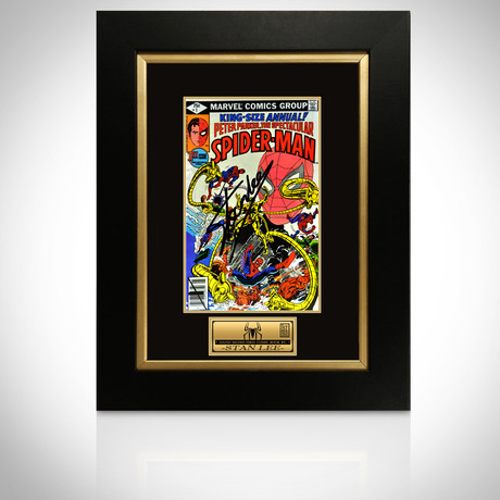 Spiderman: Peter Parker Spiderman #1 // Stan Lee Signed // Custom Frame