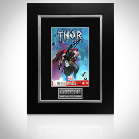 Thor God Of Thunder #1 // Stan Lee Signed // Custom Frame