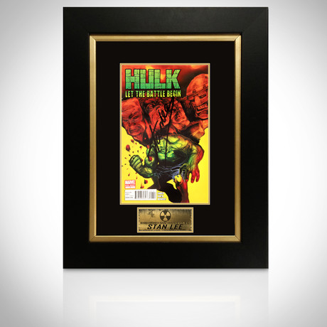 Hulk: Let The Battle Begin #1 // Stan Lee Signed // Custom Frame