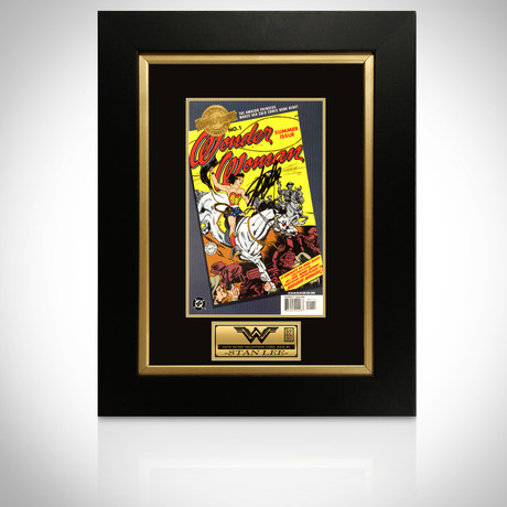Wonder Woman #1 // Stan Lee Signed // Custom Frame