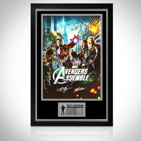 Avengers Posters // Cast + Stan Lee Signed // Custom Frame