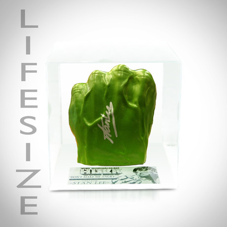 Hulk Fist Prop // Stan Lee Signed // Custom Museum Display