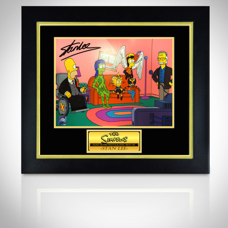 Simpsons Photo // Signed By Stan Lee // Custom Frame