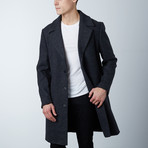 Bastien Long Coat // Dark Melange (XL)