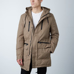 Baron Parka W/ Detachable Fur on Hood // Wood (XL)