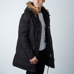 Pearson Parka W/ Detachable Fur on Hood // Black (2XL)