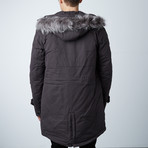 Henri Hooded Long Coat // London Grey (S)