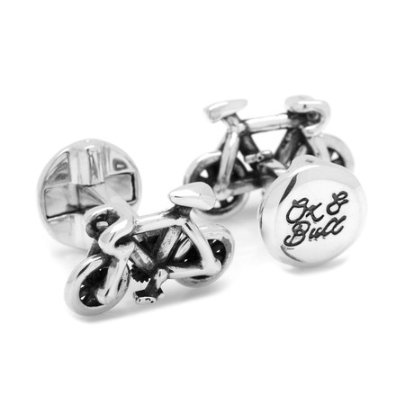 Moving Bicycle Cufflinks