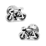 Moving Bicycle Cufflinks