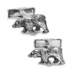 Bear Cufflinks // Sterling Silver