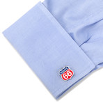 Route 66 Cufflinks // Sterling Silver