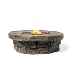 Sevilla 3 Piece Fire Pit Lounge (Grey)