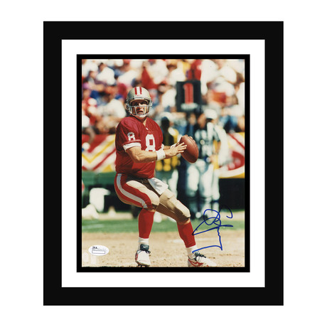 Steve Young Signed Framed Photo // 8"W x 10"H