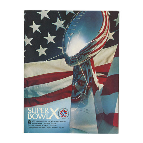 Super Bowl X Original Program // Steelers VS Cowboys