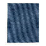 Pinstripes // Blue Bird (3'W x 5'H)