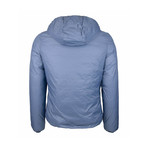 Reversible Hooded Puffer Jacket // Dark Blue + Dusty Blue (S)